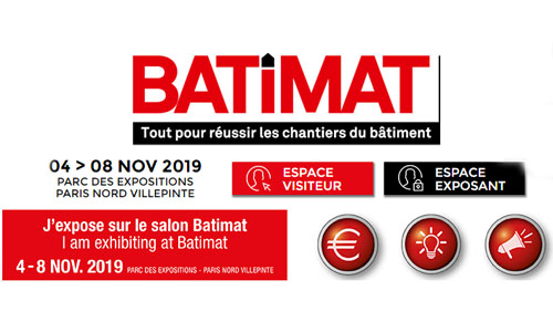我司将参加2013年11月04-08法国巴黎BATIMAT建材展览会，我们展位位于6区 E147 热忱欢迎新老客户来展会参观洽谈业务。